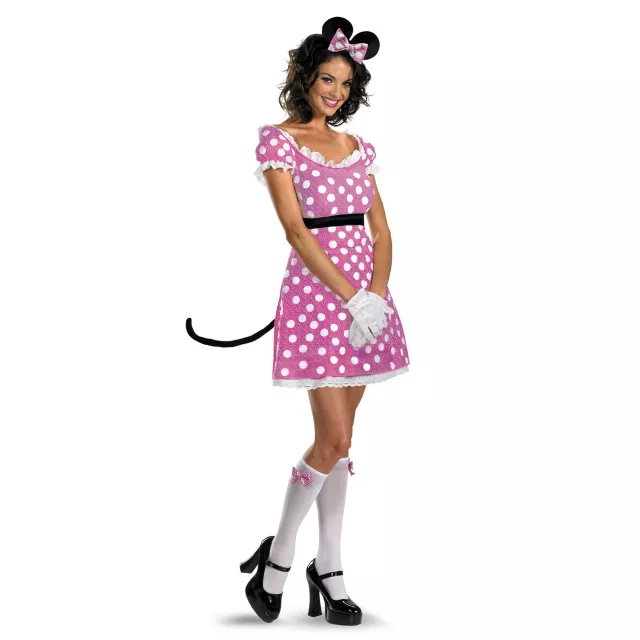 Adult Sassy Pink Minnie Mouse Costume Disney Spirithalloween