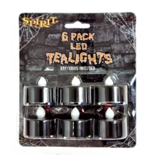 Flameless Black Tea Lights 6 Pack at Spirit Halloween