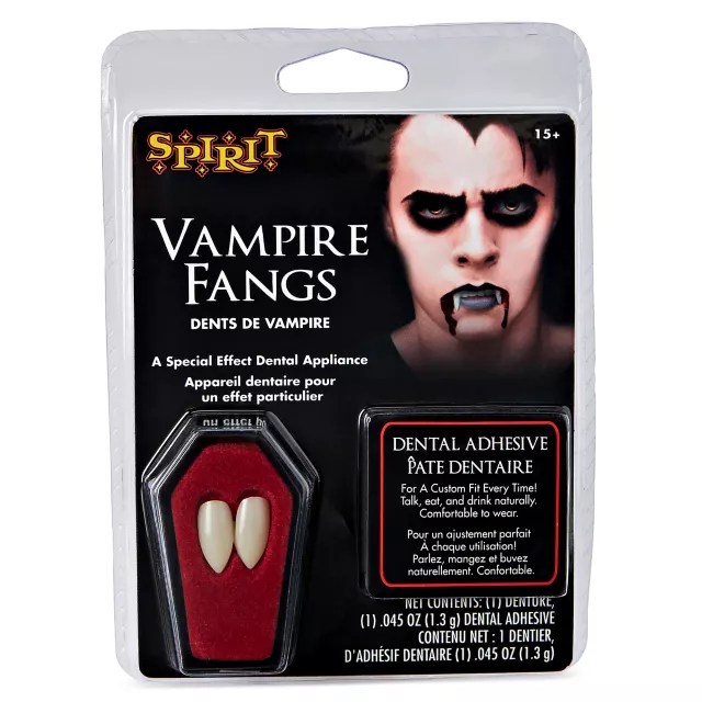 White Vampire Fangs - Spirithalloween.com