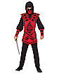 Kids Red Skull Ninja Costume