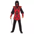 Kids Red Skull Ninja Costume at Spencer's