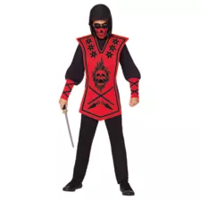 Kids Red Skull Ninja Costume at Spencer's