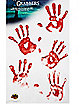 Floor Gore Bloody Human Handprints - Decorations