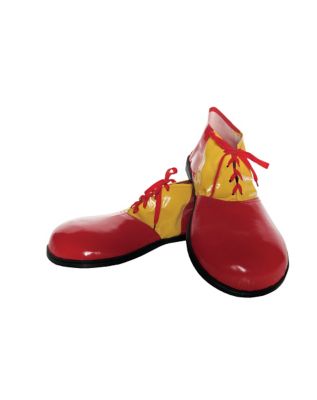 Jumbo Red & Yellow Adult Clown Shoes - Spirithalloween.com