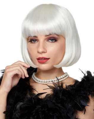 White wig 2025 with bangs