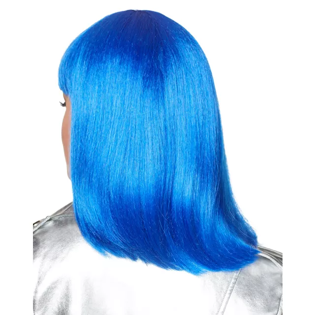 Dark Blue Pageboy Wig