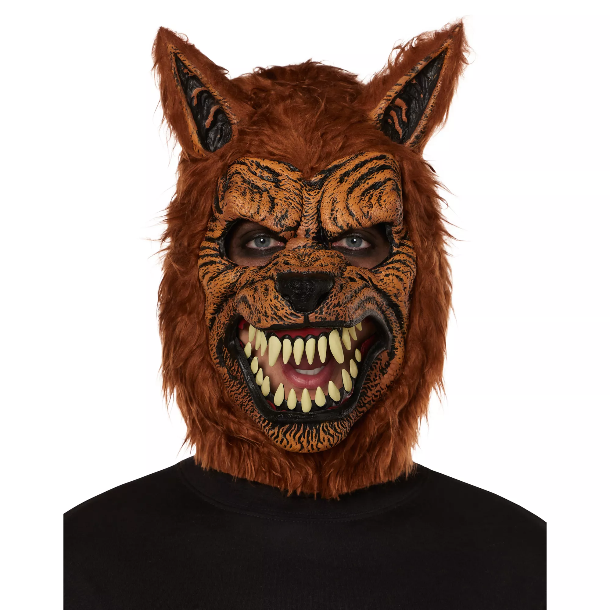 Animotion Brown Werewolf Full Mask at Spencer's