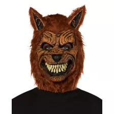 Animotion Brown Werewolf Full Mask at Spencer's