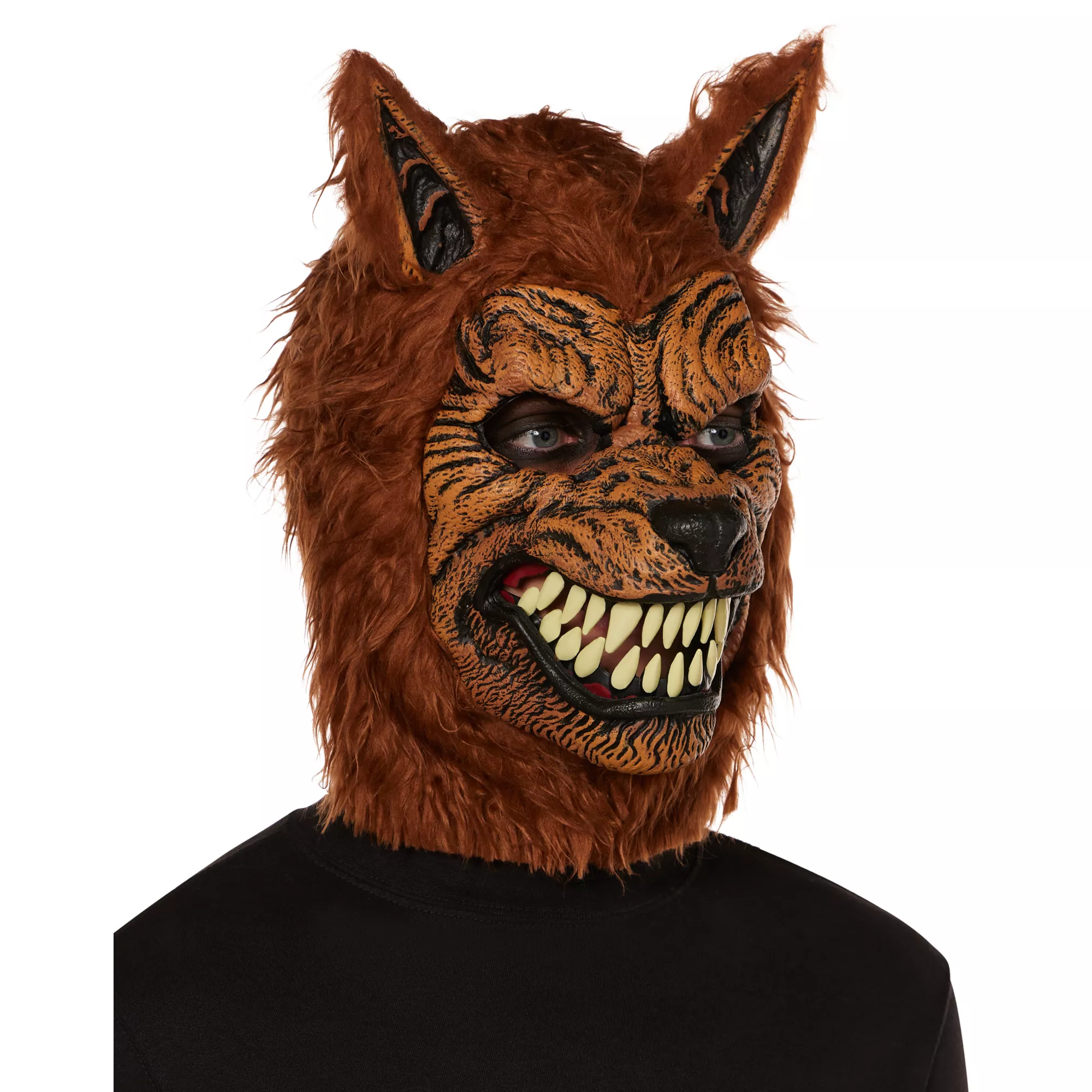 Animotion Brown Werewolf Full Mask at Spencer's