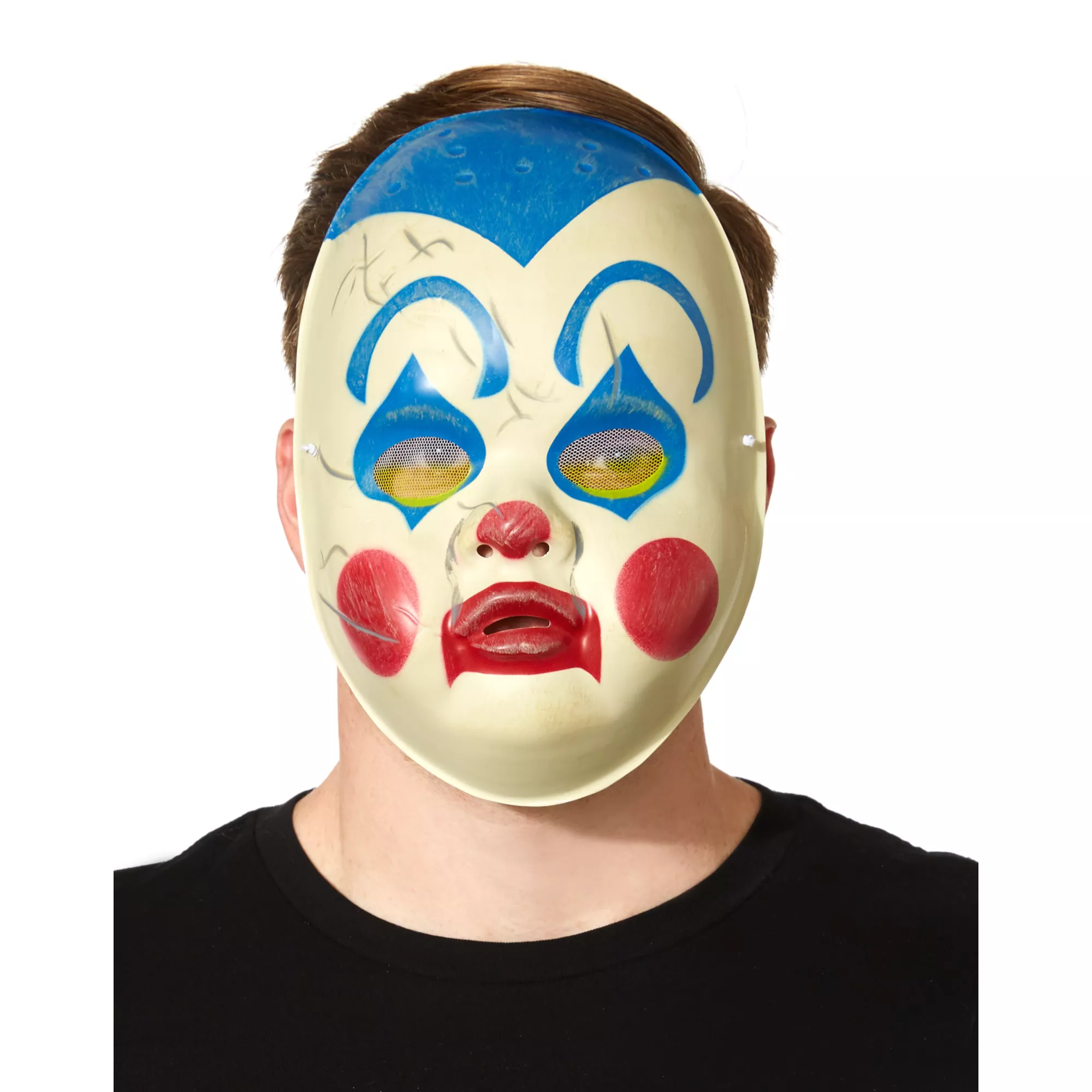 Clown Doll Half Mask at Spencer's