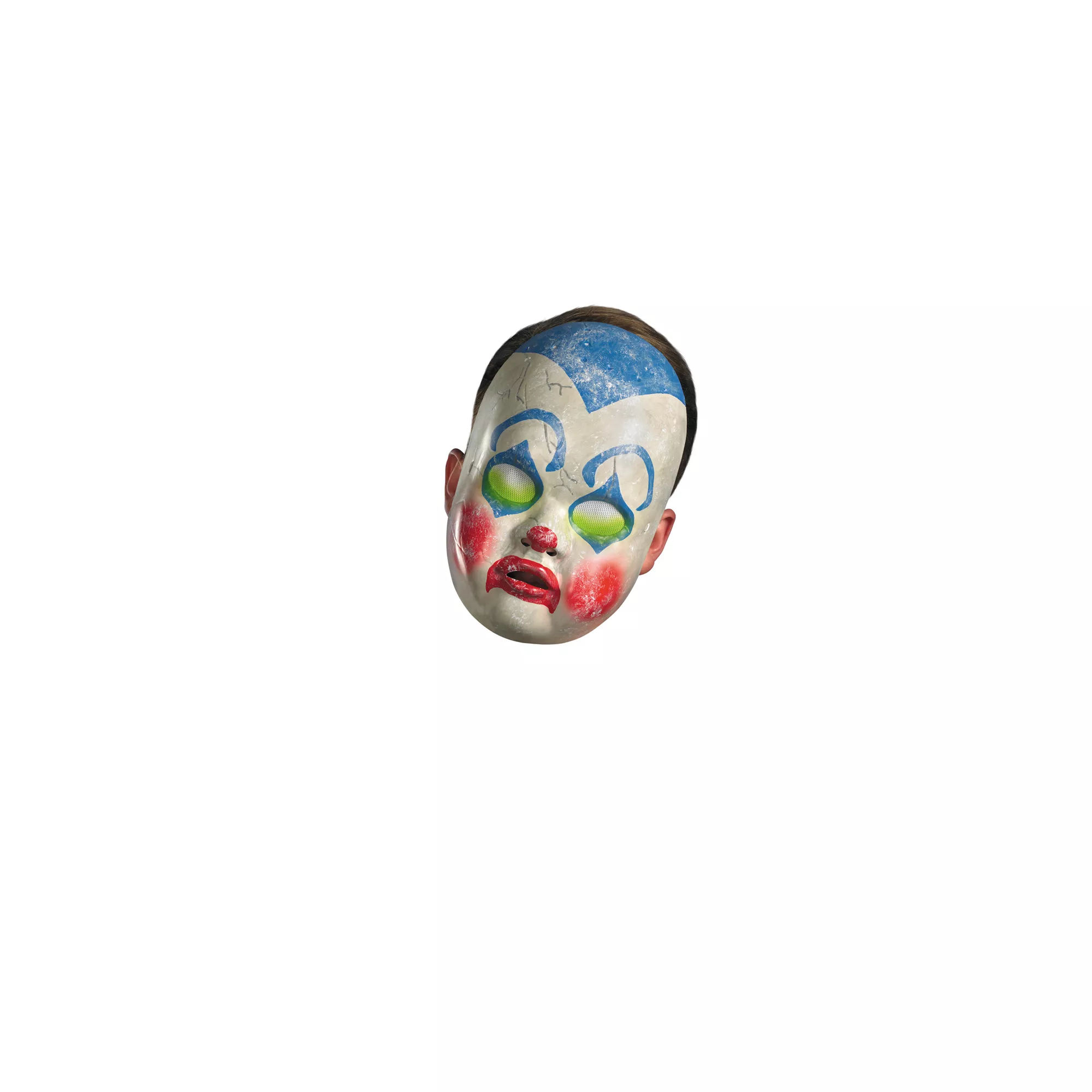 Clown Doll Half Mask at Spencer's