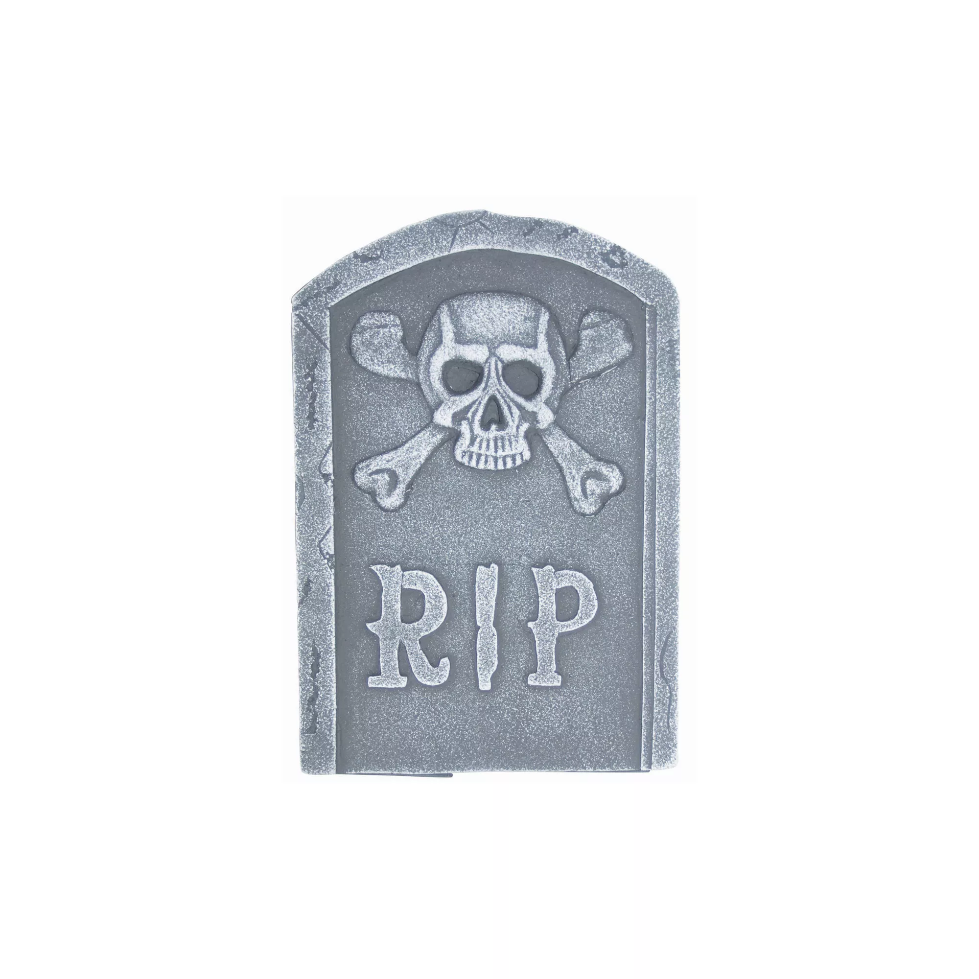 15 Inch Skull and Bones Tombstone at Spencer's