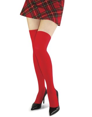 Red Thigh High Stockings - Spirithalloween.com