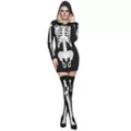 Adult Hooded Holographic Skeleton Costume at Spencer's