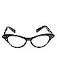 '50s Black Rhinestone Glasses