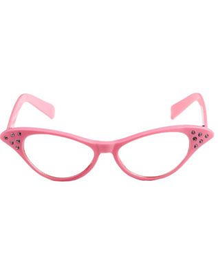 '50s Pink Rhinestone Glasses - Spirithalloween.com