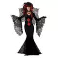 Black Spider Adult Womens Vampire Costume at Spirit Halloween