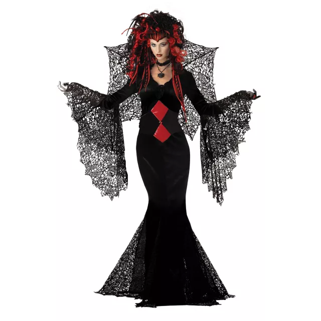 Black Spider Adult Womens Vampire Costume at Spirit Halloween