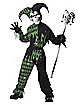 Kids Green and Black Jester Costume