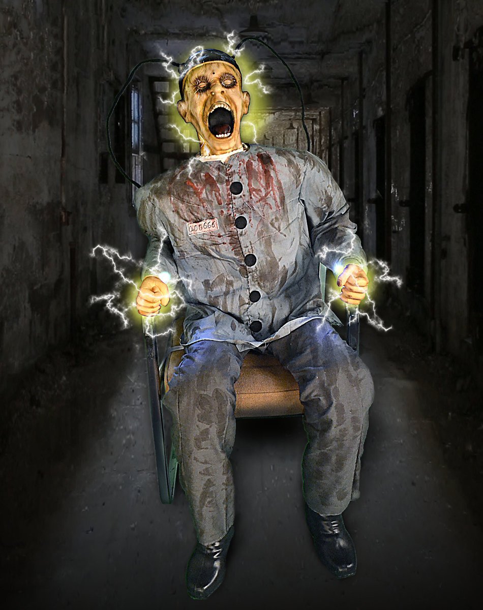 4.5 Ft Electrocuted Prisoner Animatronics - Decorations by Spirit Halloween
