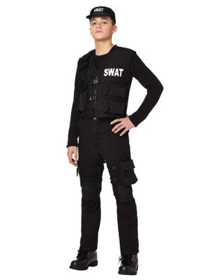 HalloweenCostumes.com Small Girl Girl's Exclusive Stealth Soldier Costume,  Black/Brown/Green