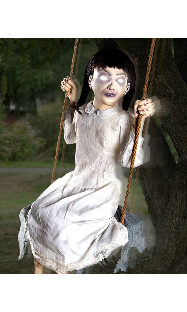 2 Ft Swinging Zombie Girl Animatronics - Decorations by Spirit Halloween