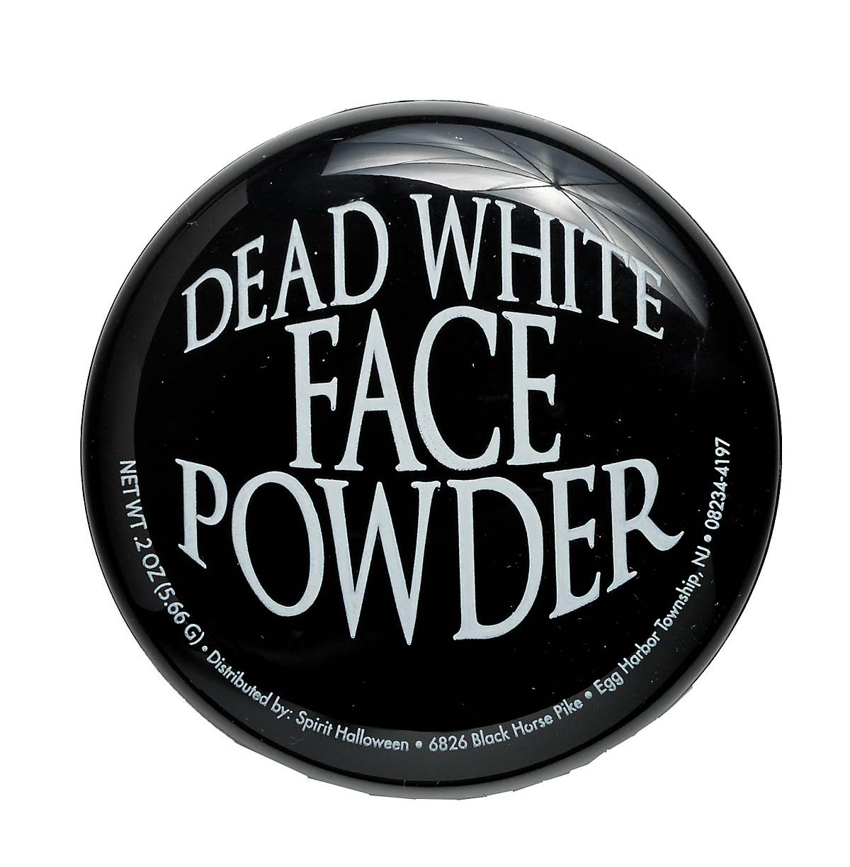 Dead white face powder makeup