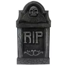 16 Inch RIP Skull Tombstone at Spirit Halloween