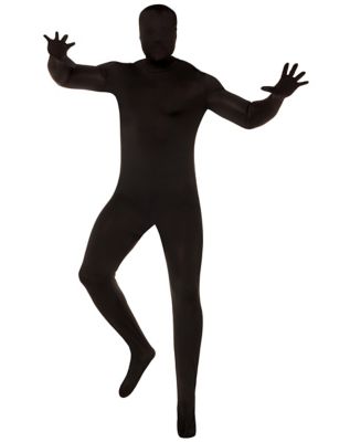 Black Zentai Suit Fancy Dress Costume Skinsuit Halloween Adult
