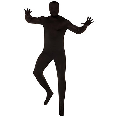 Adult Super Skins Black Zentai Skin Suit Costume 