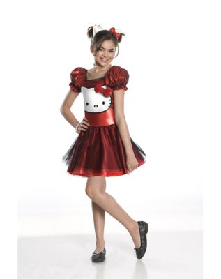 Kids Red Hello Kitty Dress Costume - Spirithalloween.com