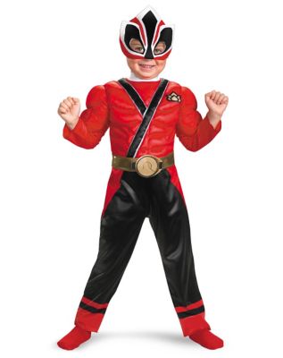 Toddler Muscle Red Ranger Costume - Power Rangers Samurai ...