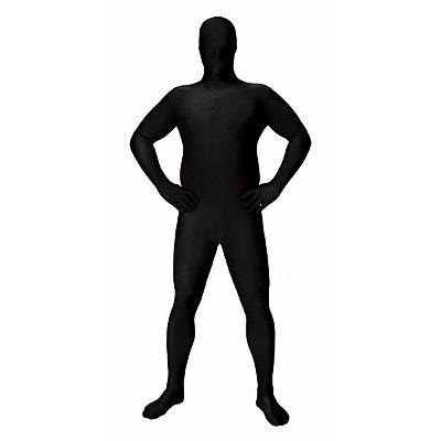 Super Skins® Black Skin Suit Adult Mens Plus Size Costume 