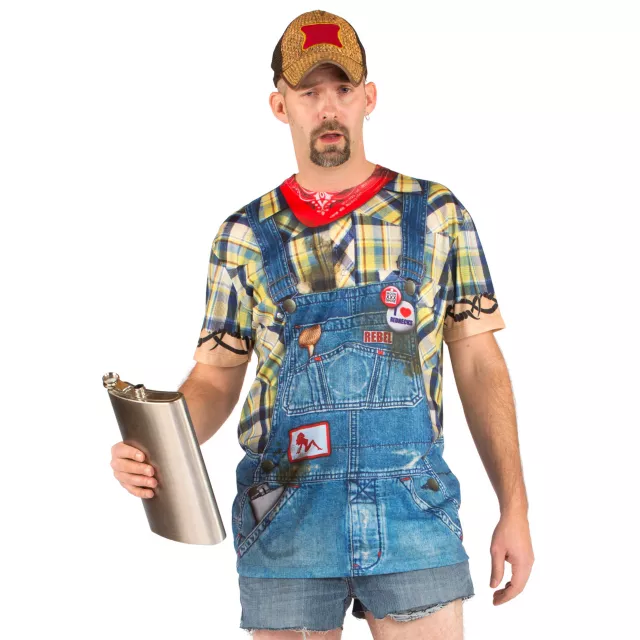 Farmer Costume Shirt - Redneck Halloween Costume Farmer Costume Shirt - Redneck Halloween Costume
