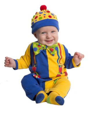 Baby Clownin' Around Clown One Piece Costume - Spirithalloween.com