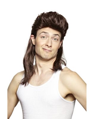 Brown Mullet Wig