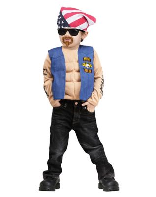 Baby Biker Boy Motorcycle Club Fancy Dress Halloween Toddler Child Costume