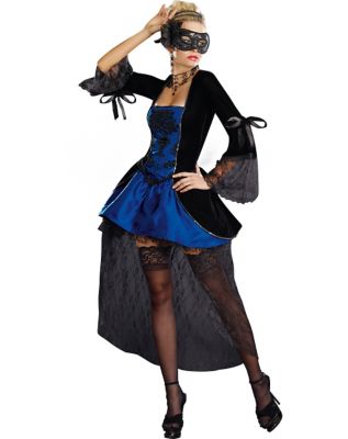 Masquerade Blue Adult Womens Costume - Spirithalloween.com