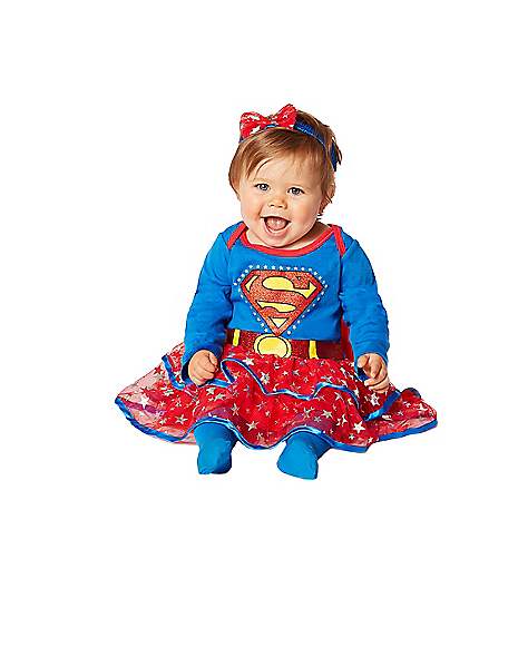 Baby Caped Supergirl Dress- Superman - Spirithalloween.com