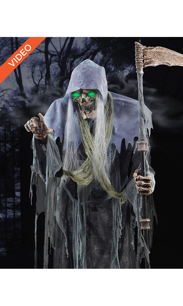 6.5 Ft Sickening Reaper Animatronics - Decorations by Spirit Halloween