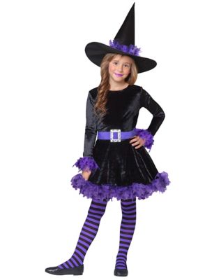 Kids Purple Shredded Witch Costume - Spirithalloween.com