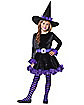 Kids Purple Shredded Witch Costume 