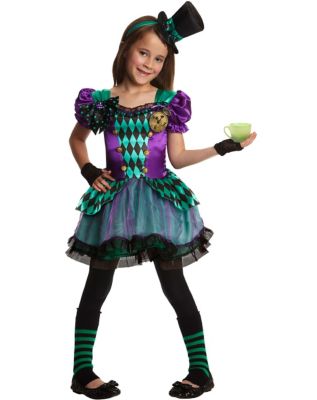 Miss Mad Hatter Girls Costume - Spirithalloween.com