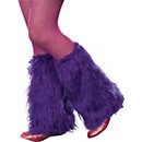 Agatha Furry Leg Warmers (Violet)