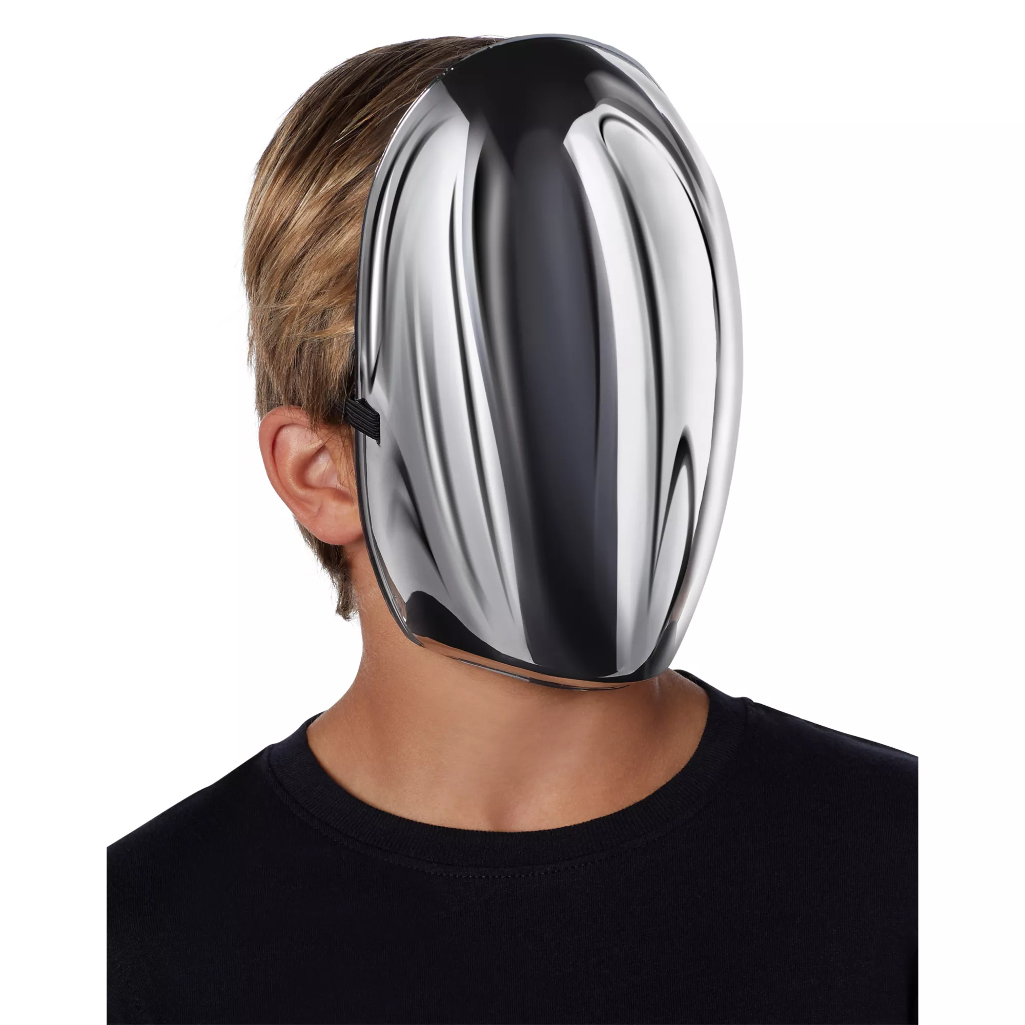 Chrome Faceless Half Mask at Spencer's