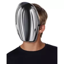 Chrome Faceless Half Mask at Spencer's