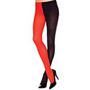 Opaque Jester Tights - Black and Red - Spirithalloween.com