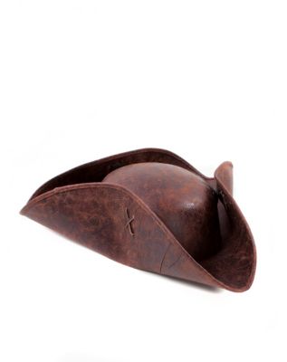Brown Distressed Pirate Hat