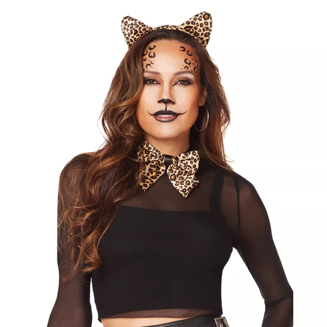 Womens Leopard Transparent Mask On Headband Eye Masks Female Halloween Costume Womens Leopard Transparent Mask On Headband Eye Masks Female Halloween Costume