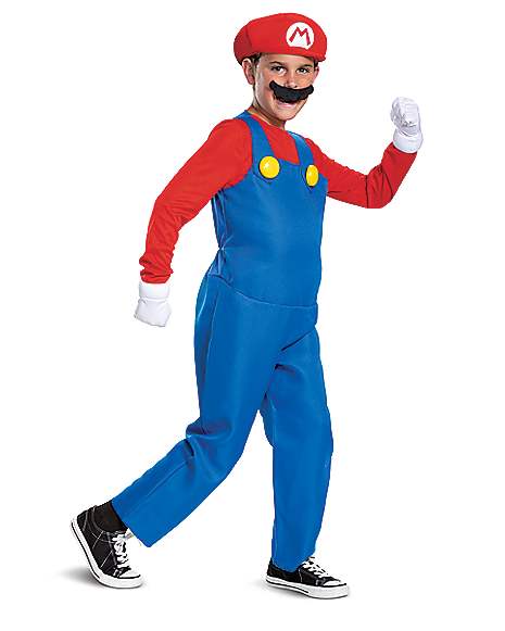 mangel ebbe tidevand Hick Kids Mario Costume Deluxe- Mario Bros. - Spirithalloween.com
